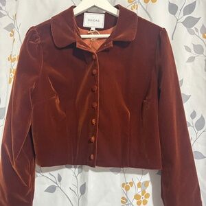 Suede-like fall jacket/blazer